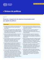 Financiar o alargamento da cobertura da proteção social: que opções de política?