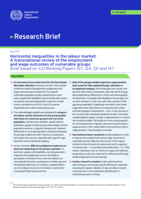 Horizontal inequalities in the labour market: a transnational review of the employment and wage outcomes of vulnerable groups