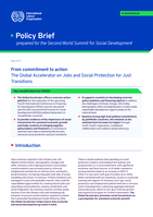 From commitment to action: the global accelerator on jobs and social protection for just transitions