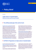 Trade Unions in transformation: what we know and the way forward