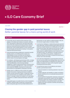 Closing the gender gap in paid parental leaves: better parental leaves for a more caring world of work
