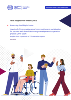 Advancing disability inclusion: how the ILO is promoting equal opportunities and participation for persons with disabilities through development cooperation projects (2019–2024): insights from a synthesis of 220 evaluation reports