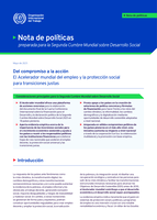 Del compromiso a la acción: el acelerador mundial del empleo y la protección social para transiciones justas