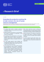 Extending the productive working life of older workers: the role of human resource management