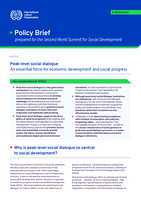 Peak-level social dialogue: an essential force for economic development and social progress