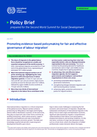 Promoting evidence-based policymaking for fair and effective governance of labour migration