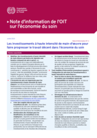 Les investissements à haute intensité de main-d'œuvre pour faire progresser le travail décent dans l’économie du soin