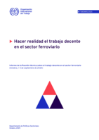 Hacer realidad el trabajo decente en el sector ferroviario