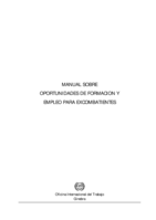 Manual sobre oportunidades de formación y empleo para excombatientes