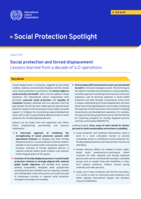 Social protection and forced displacement: lessons learned from a decade of ILO operations