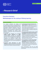 Methodologies for the costing of lifelong learning: executive summary