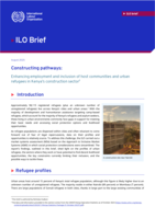Constructing pathways: enhancing employment and inclusion of host communities and urban refugees in Kenya’s construction sector