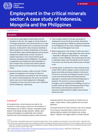Employment in the critical minerals sector: a case study of Indonesia, Mongolia and the Philippines