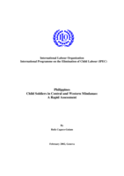 Philippines: child soldiers in Central and Western Mindanao : a rapid assessment