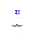 Brazil: situation of children in drug trafficking : a rapid assessment