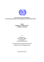 Nepal: situation of child porters : a rapid assessment