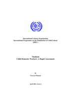 Thailand: child domestic workers : a rapid assessment