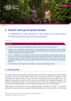 Decent work grows green forests: a roadmap for a just transition in the Amazon nut value chain through productive jobs and sustainability