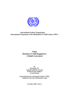 Nepal: situation of child ragpickers : a rapid assessment