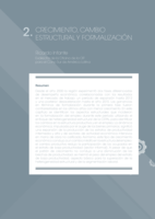 Crecimiento, cambio estructural y formalización
