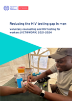 Reducing the HIV testing gap in men: voluntary counselling and HIV testing for workers (VCT@WORK) 2021-2024
