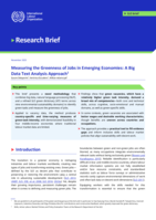 Measuring the greenness of jobs in emerging economies