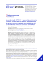 La pandemia de COVID-19 y la compleja crisis de los cuidados: evidencia de los efectos segmentadores de género sobre el empleo de los trabajadores del sector informal en las zonas rurales de Viet Nam