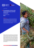 Formalization of micro and small enterprises and their employees: experiences from Nepal