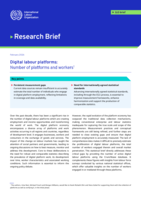 Digital labour platforms: number of platforms and workers