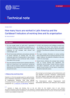 How many hours are worked in Latin America and the Caribbean?: indicators of working time and its organisation