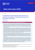 La negociación como mecanismo de prevención y de resolución de conflictos: la negociación posicional y la negociación de intereses
