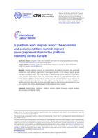 Is platform work migrant work?: the economic and social conditions behind migrant (over-)representation in the platform economy across Europe