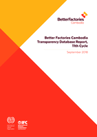 Better Factories Cambodia transparency database report, 11th cycle: September 2018