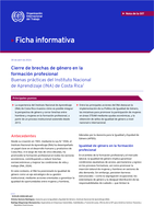 Cierre de brechas de género en la formación profesional: buenas prácticas del Instituto Nacional de Aprendizaje (INA) de Costa Rica