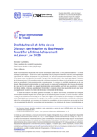 Droit du travail et dette de vie: discours de réception du Bob Hepple Award for Lifetime Achievement in Labour Law 2025