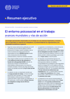 El entorno psicosocial en el trabajo: avances mundiales y vías de acción : informe mundial