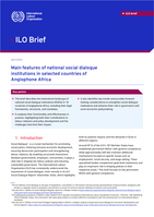 Main features of national social dialogue institutions in selected countries of Anglophone Africa
