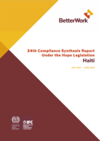 24th compliance synthesis report under the hope legislation: Haiti : May 2021 - June 2022