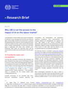 Why UBI is not the answer to the impact of AI on the labour market