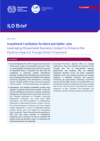Investment facilitation for more and better jobs: leveraging responsible business conduct to enhance the positive impact of foreign direct investment