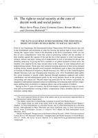 The right to social security at the core of decent work and social justice