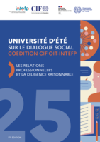 Université d’été sur le dialogue social: les relations professionnelles et la diligence raisonnable