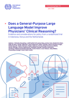 Does a general-purpose large language model improve physicians’ clinical reasoning?: evidence and considerations for policy from a randomized trial in Indonesia, Kenya and the Netherlands