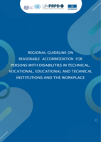 Regional guideline on reasonable accommodation for persons with disabilities in technical vocational, educational and technical institutions and the workplace