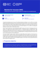Markets for inclusion (M4I): catalysing inclusive growth and job creation for refugees and vulnerable groups
