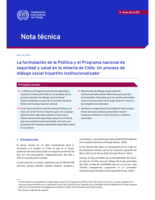 La formulación de la política y el programa nacional de seguridad y salud en la minería de Chile: un proceso de diálogo social tripartito institucionalizado