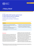 El Niño 2026–2027 and the world of work in Latin America and the Caribbean: a causal chain from climate to employment and labour institutions
