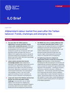 Afghanistan's labour market five years after the Taliban takeover: trends, challenges and emerging risks