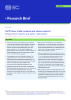 Tariff rises, trade tensions and labour markets: employment impacts and policy implications