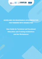 Guideline on reasonable accommodation for persons with disabilities: user guide for Technical and vocational education and training institutions and the workplaces